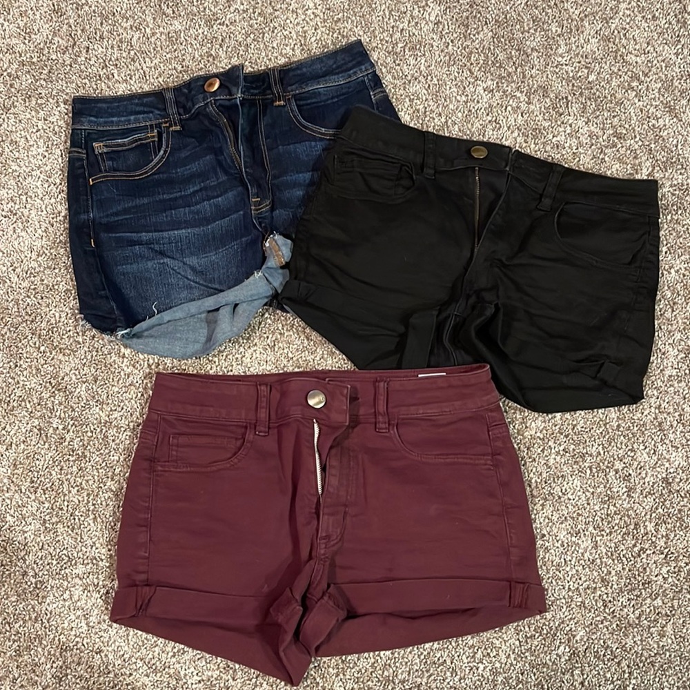 Set of 3 American Eagle High Rise Shorts